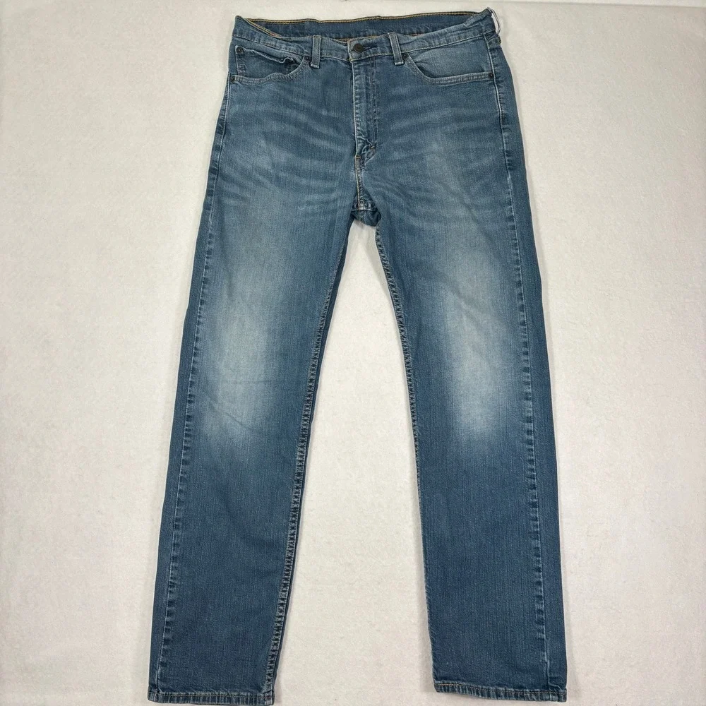 Levis 505 Jeans Mens 36x32 Regular Fit Straight Leg‎ Classic Denim